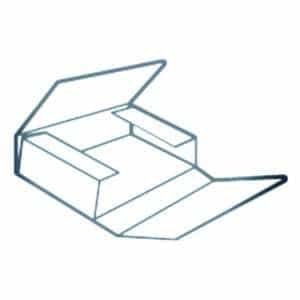 Line diagram of a one-piece folder / book-wrap mailer