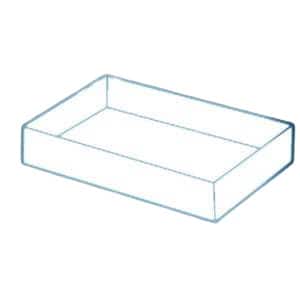 Line diagram of a corrugated tray